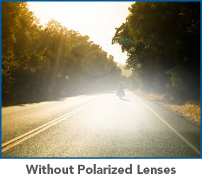 Without polarized lenses.