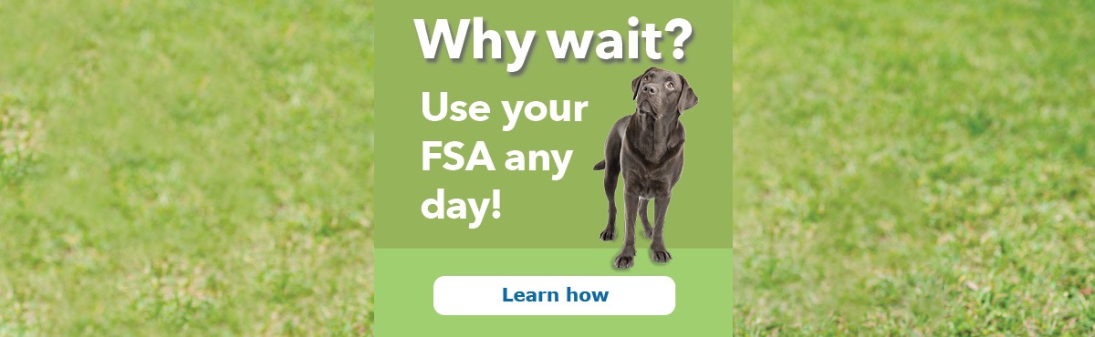 Don't wait! Use your FSA or HSA today to SAVE on prescription glasses and more.